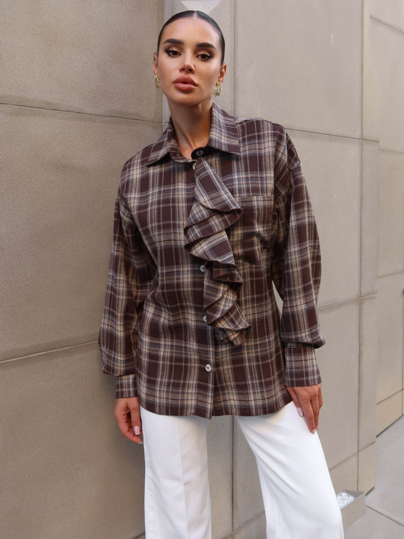 Сорочки Jadone Fashion модель Sorochka_Siut_shokolad Фото