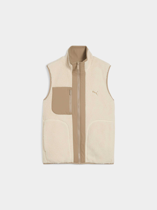 Куртки и дубленки PUMA Reversible Sherpa Vest модель 688388 Фото