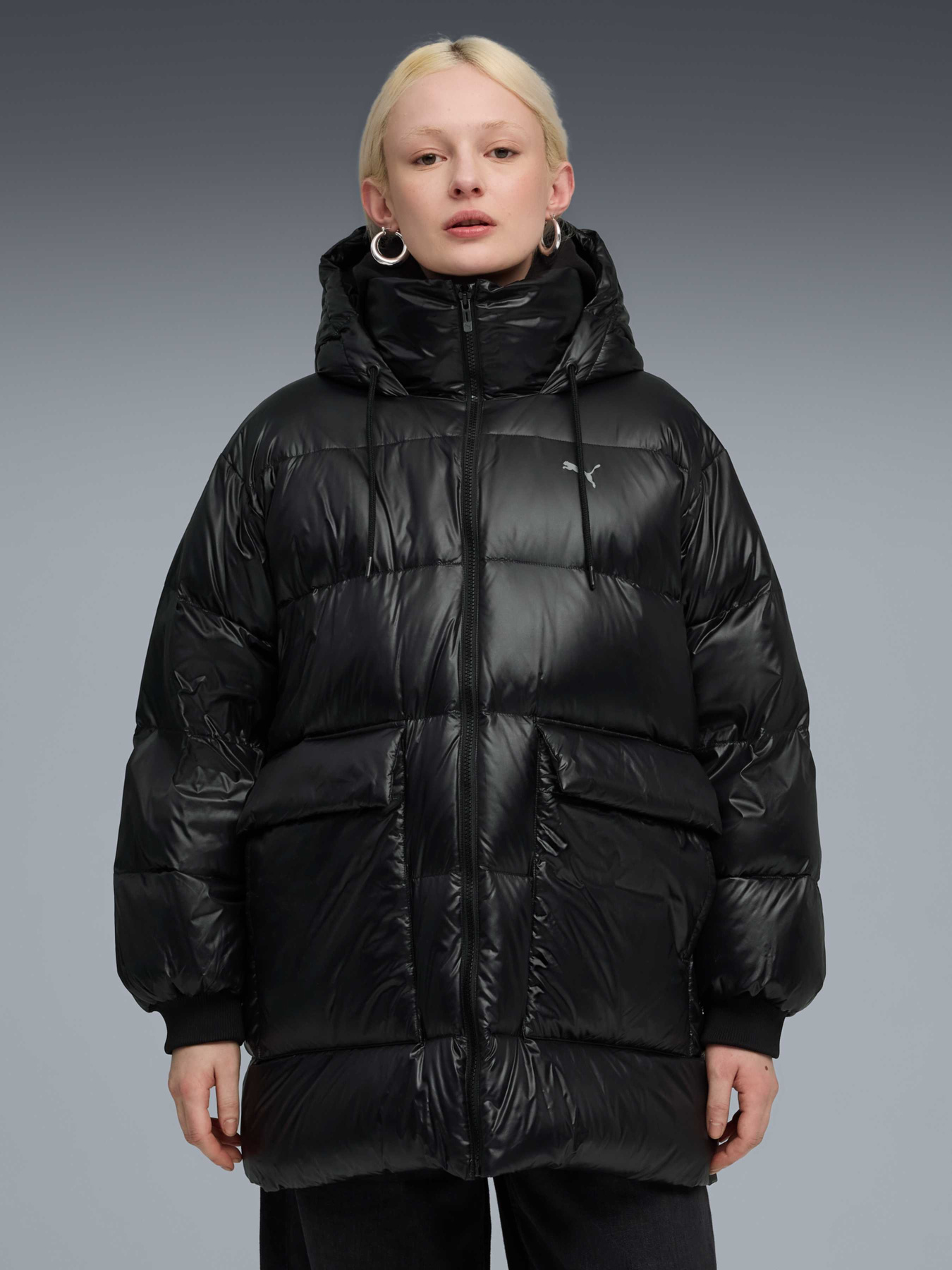 Куртки и дубленки PUMA Style Hooded Down Jacket модель 688389 Фото