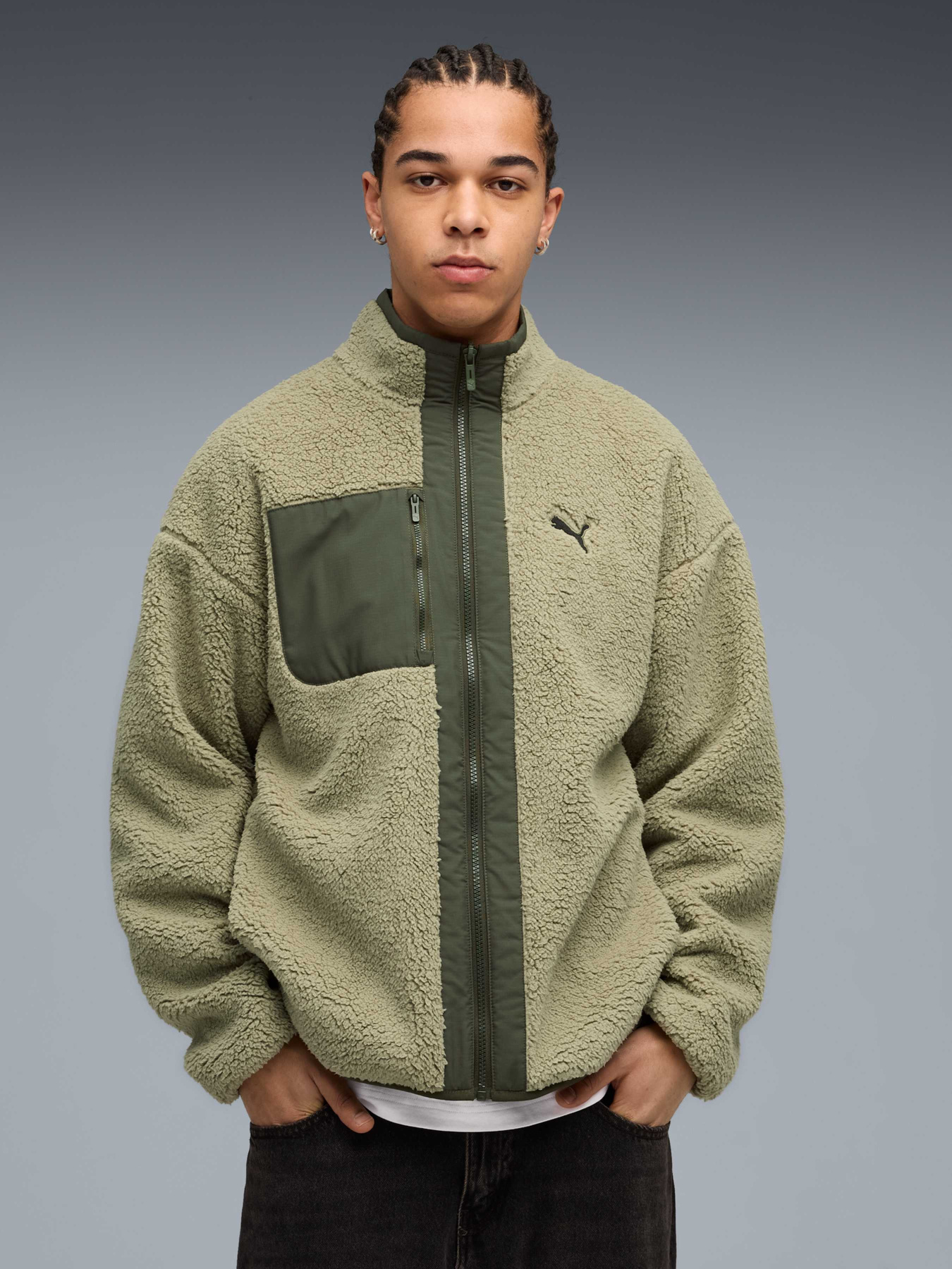Куртки и дубленки PUMA Reversible Sherpa Jacket модель 688371 Куртки и дубленки PUMA Reversible Sherpa Jacket модель 688371 Фото