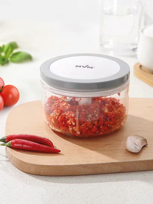 Измельчитель механический с тремя лезвиями MBM HOME модель KP-05 T/GRAY Фото