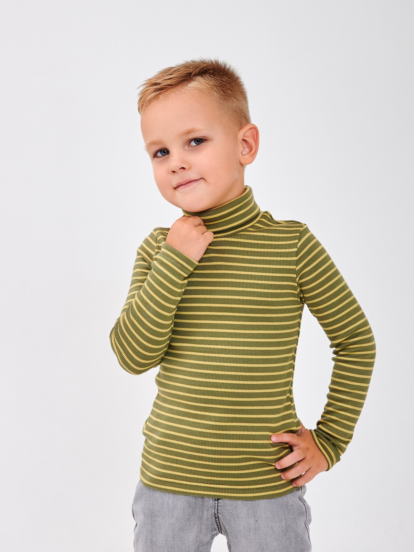 Свитры и кардиганы SMIL модель smil_114027-poloska-haki Фото