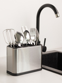 Органайзер для кухонных принадлежностей MBM HOME модель KP-65 SS/BLACK Фото