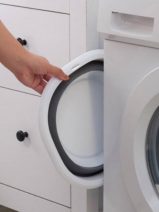 Миска складана MBM HOME модель KP-76 WHITE/GRAY Фото