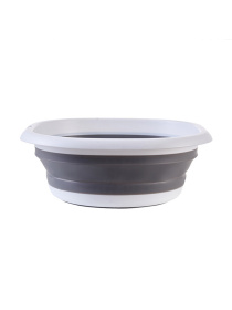 Миска складана MBM HOME модель KP-76 WHITE/GRAY Фото