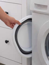 Миска складана MBM HOME модель KP-76 WHITE/GRAY Фото
