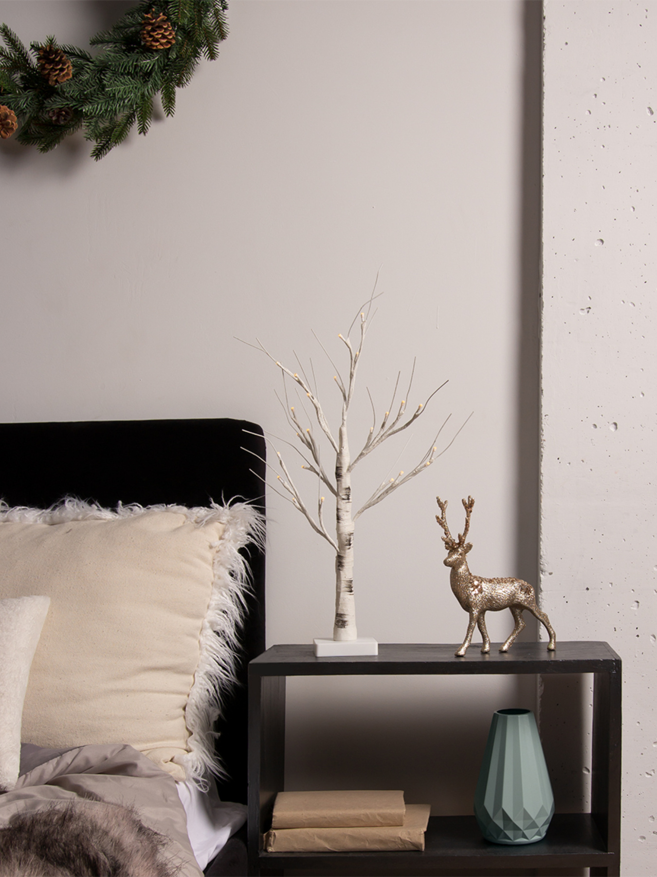 Дерево светодиодное на батарейках MBM HOME модель DH-LAMP-01 WHITE Фото