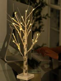 Дерево светодиодное на батарейках MBM HOME модель DH-LAMP-01 WHITE Фото