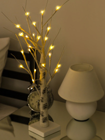Дерево светодиодное на батарейках MBM HOME модель DH-LAMP-01 WHITE Фото