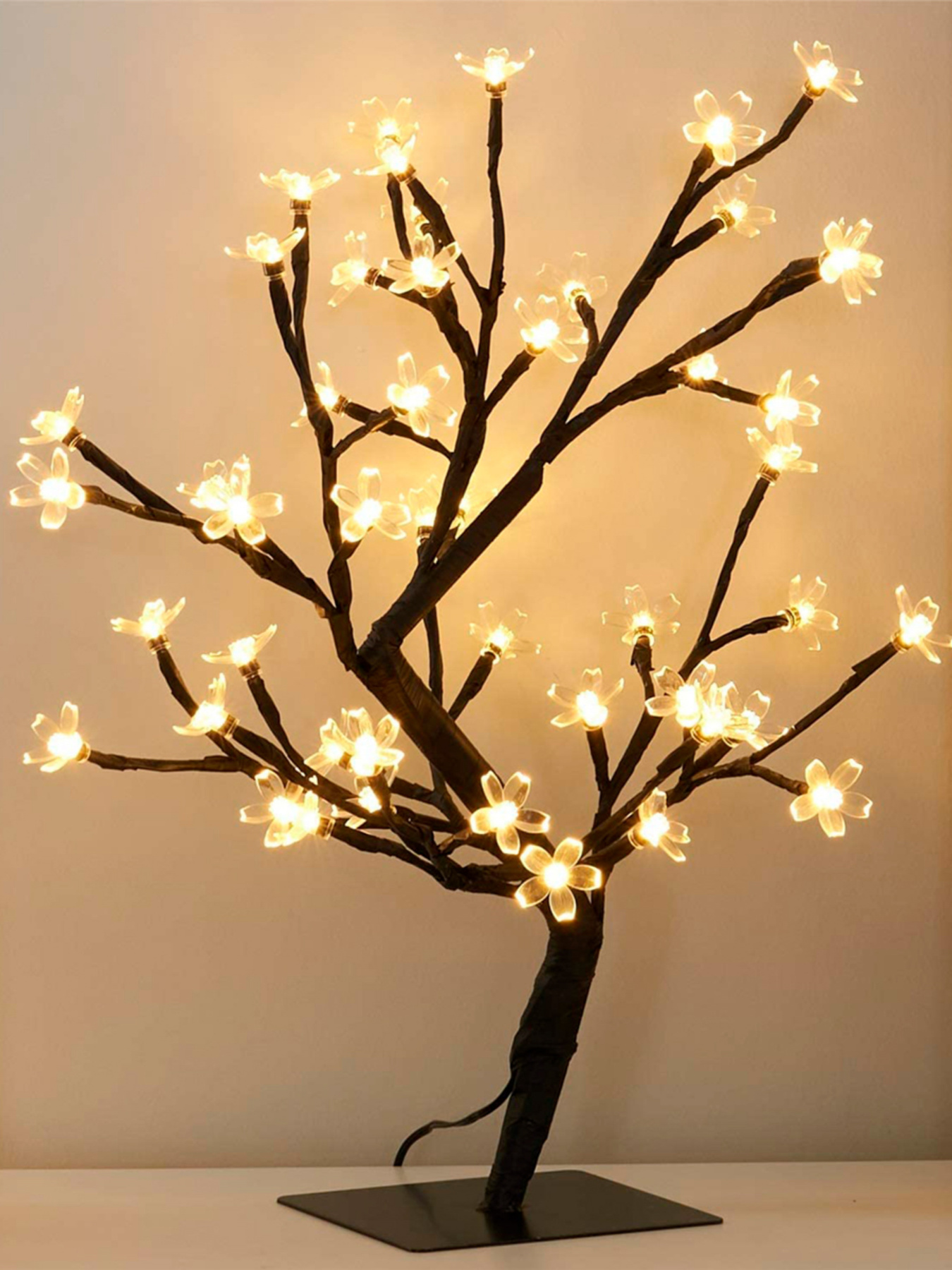 Дерево світлодіодне на батарейках MBM HOME модель DH-LAMP-03 BLACK Фото