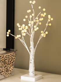 Дерево светодиодное на батарейках MBM HOME модель DH-LAMP-04 WHITE Фото