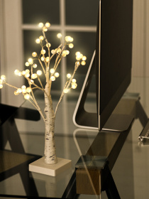 Дерево светодиодное на батарейках MBM HOME модель DH-LAMP-04 WHITE Фото
