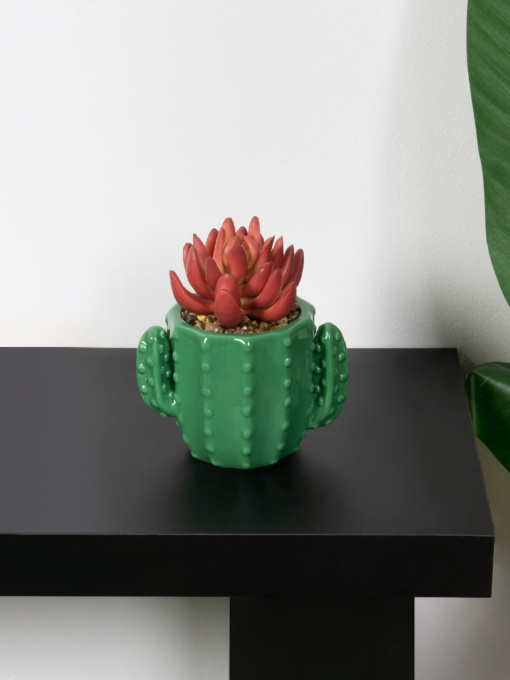 Штучна рослина у горщику MBM HOME модель DH-FLOWERS-15 PINK/GREEN Фото
