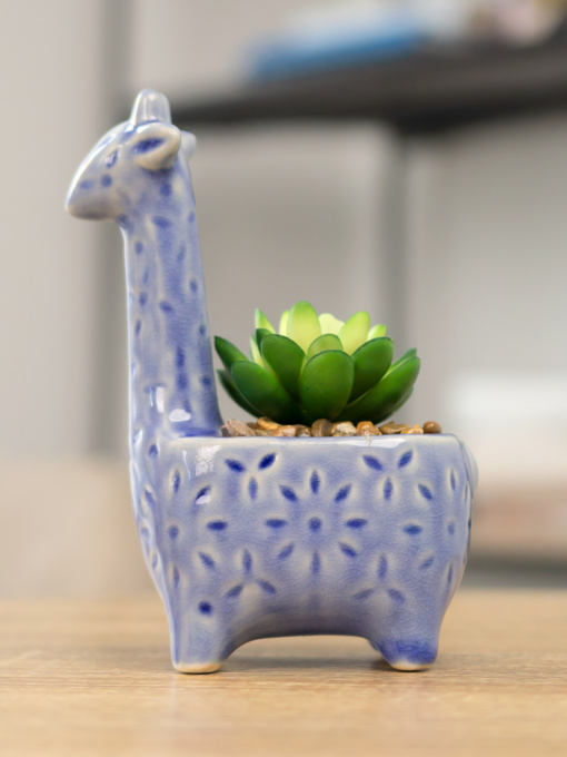 Штучна рослина у горщику MBM HOME модель DH-FLOWERS-20 GREEN/BLUE Фото