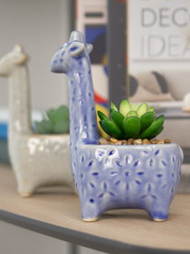 Искусственное растение в горшке MBM HOME модель DH-FLOWERS-20 GREEN/BLUE Фото