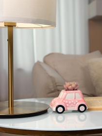 Искусственное растение в горшке "Машинка" MBM HOME модель DH-FLOWERS-23 GREEN/PINK Фото