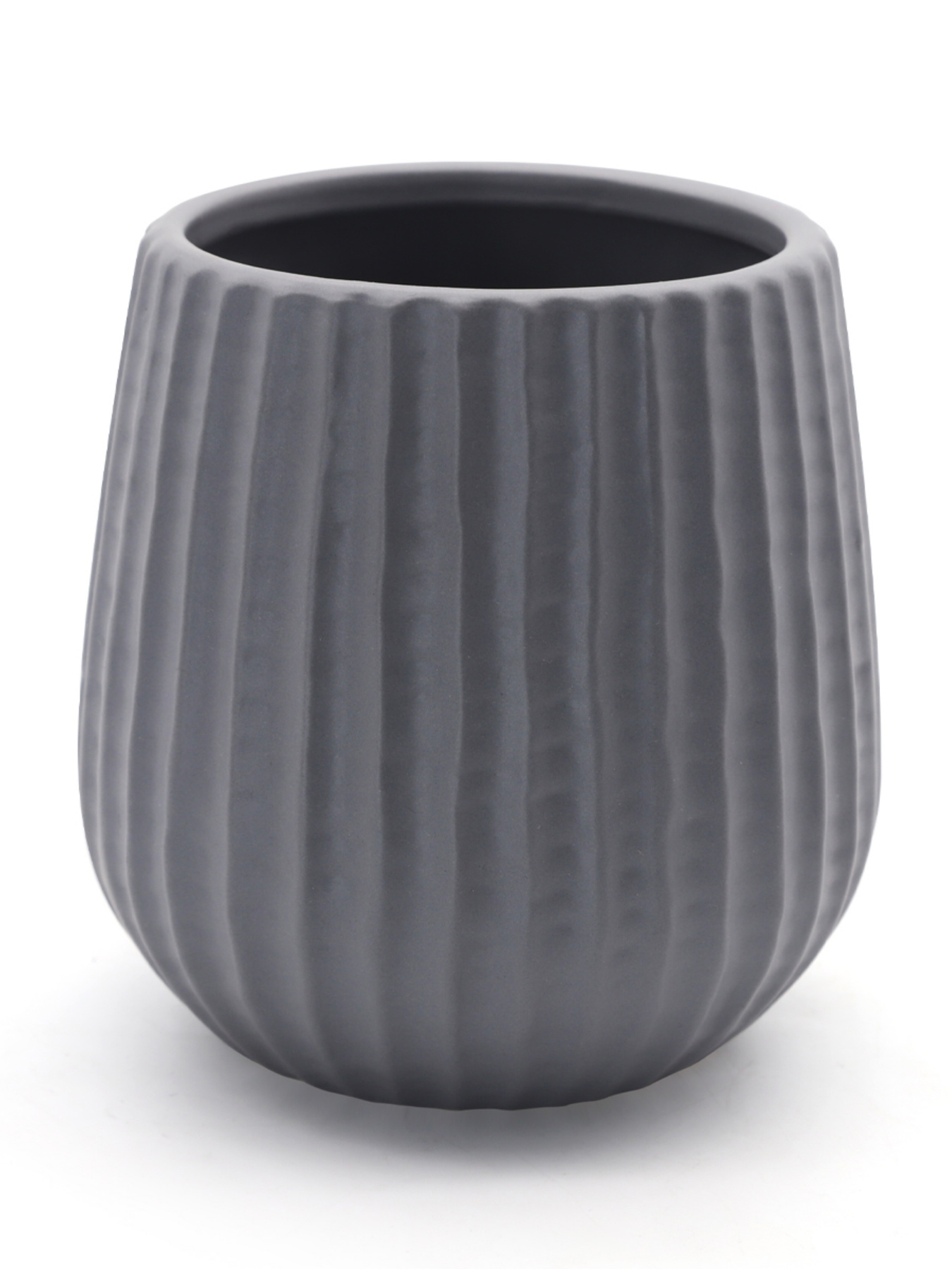 Горшок-кашпо для растений серый MBM HOME модель DH-FLOWERS-25 S GRAY Фото