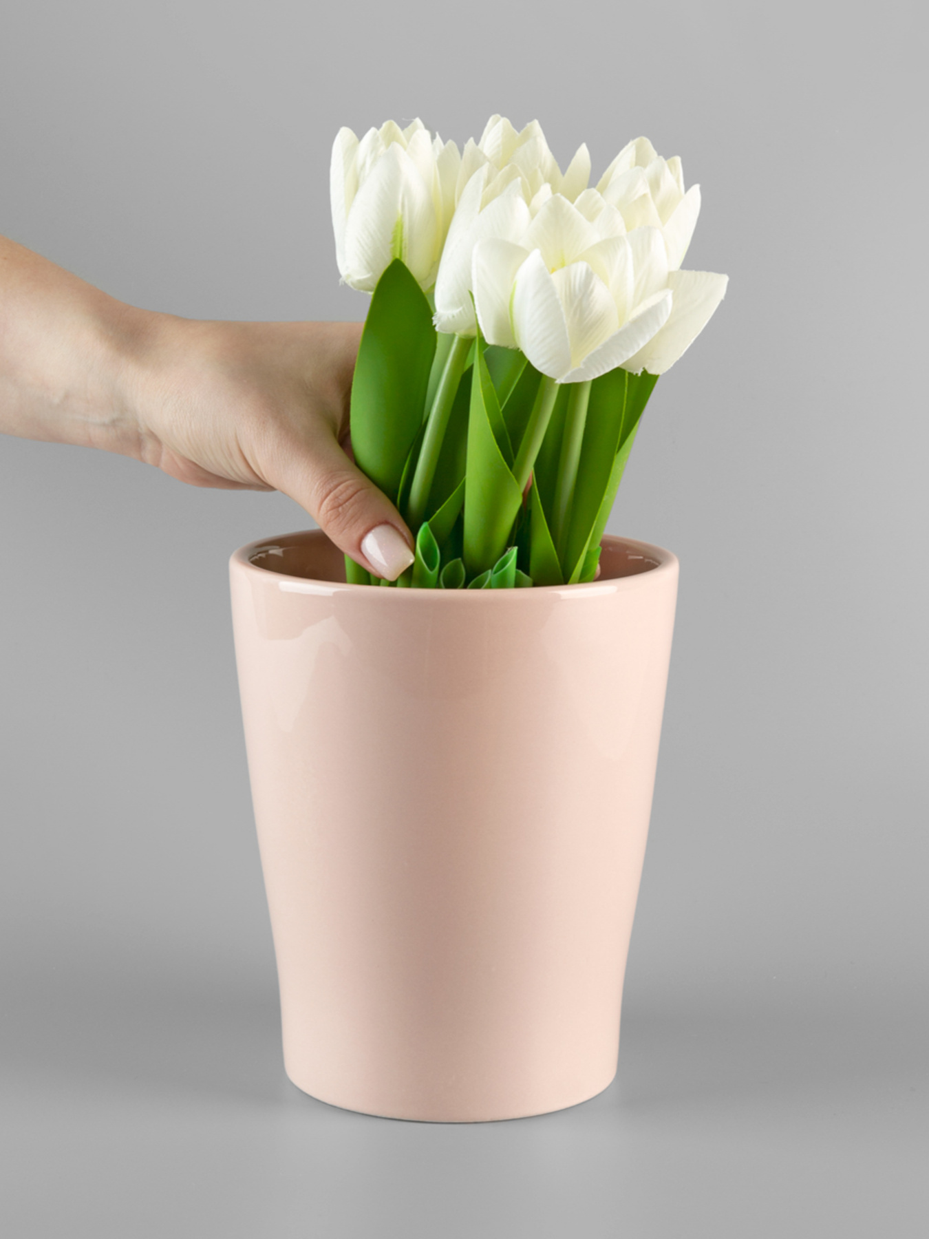 Горщик-кашпо для рослин рожевий MBM HOME модель DH-FLOWERS-29 PINK Фото