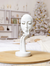 Статуэтка "Маска" белая MBM HOME модель DH-ST-03 WHITE Фото