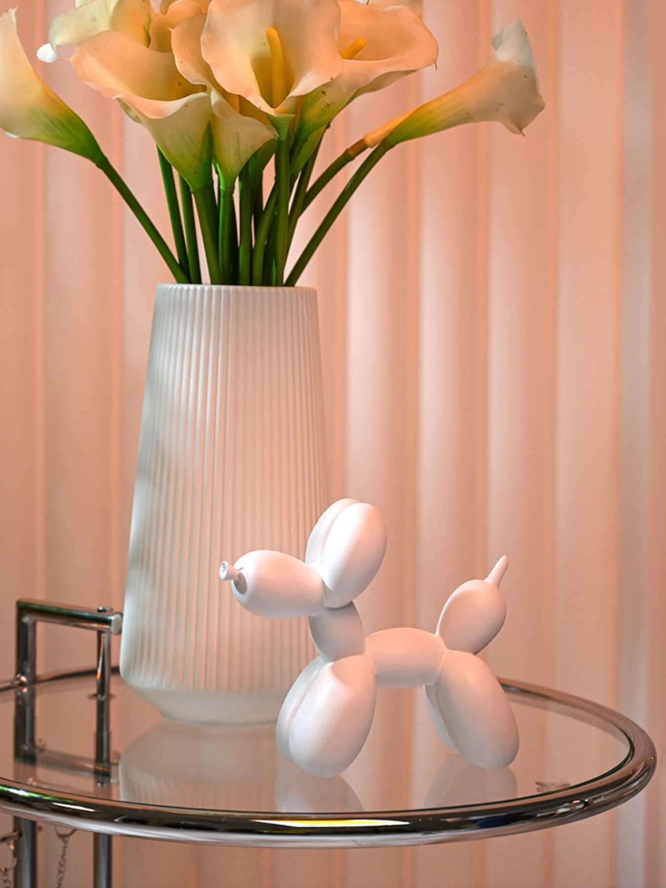 Статуэтка "Собака из шарика" белая MBM HOME модель DH-ST-06 WHITE Фото