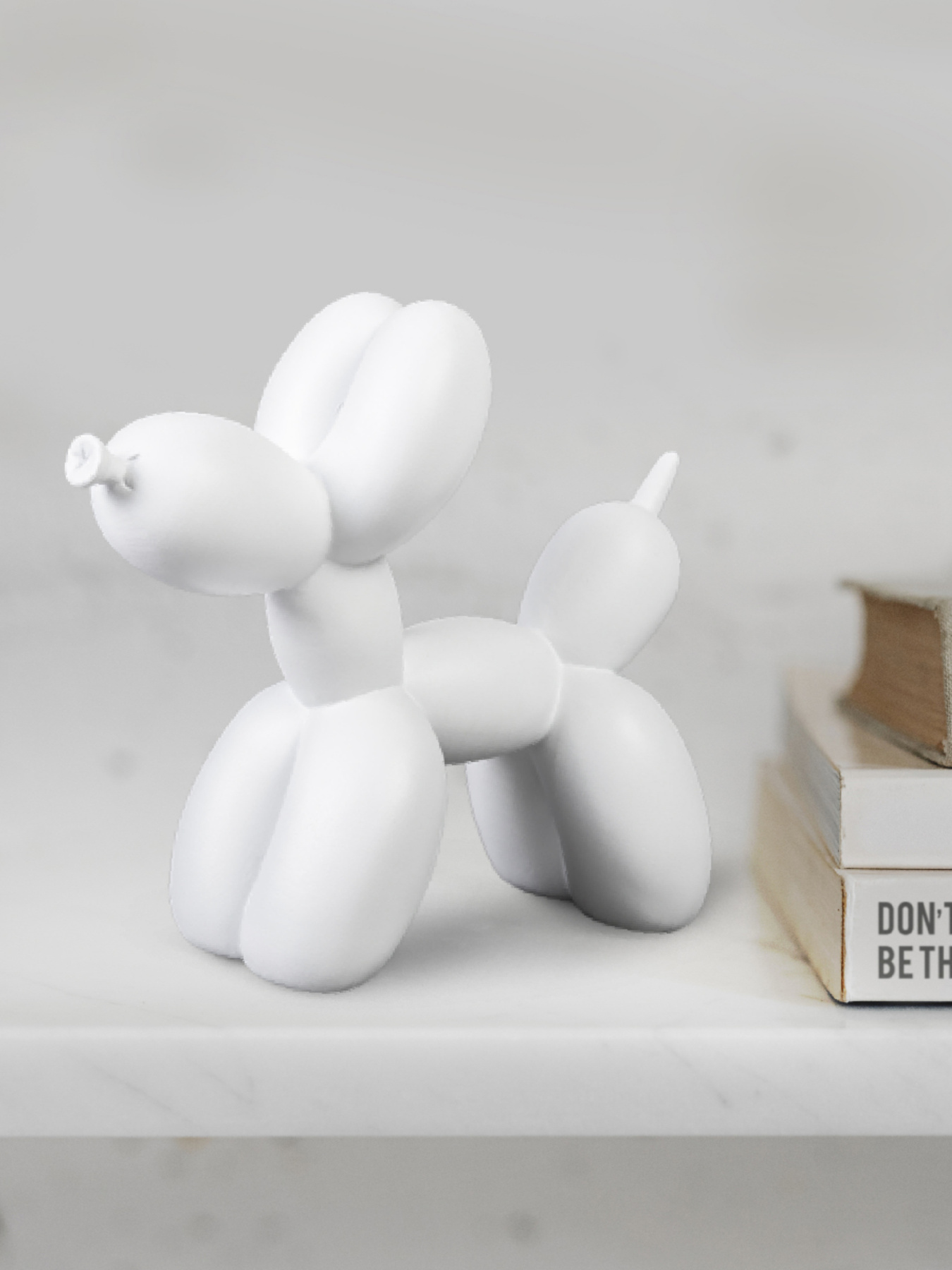 Статуэтка "Собака из шарика" белая MBM HOME модель DH-ST-06 WHITE Фото
