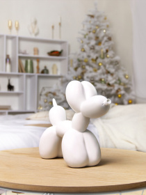 Статуэтка "Собака из шарика" белая MBM HOME модель DH-ST-06 WHITE Фото
