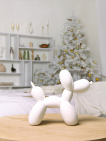 Статуэтка "Собака из шарика" белая MBM HOME модель DH-ST-06 WHITE Фото