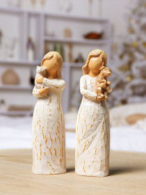 Статуетка "Дівчина з цуценям" MBM HOME модель DH-ST-08 COLOR Фото