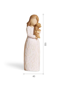 Статуетка "Дівчина з цуценям" MBM HOME модель DH-ST-08 COLOR Фото