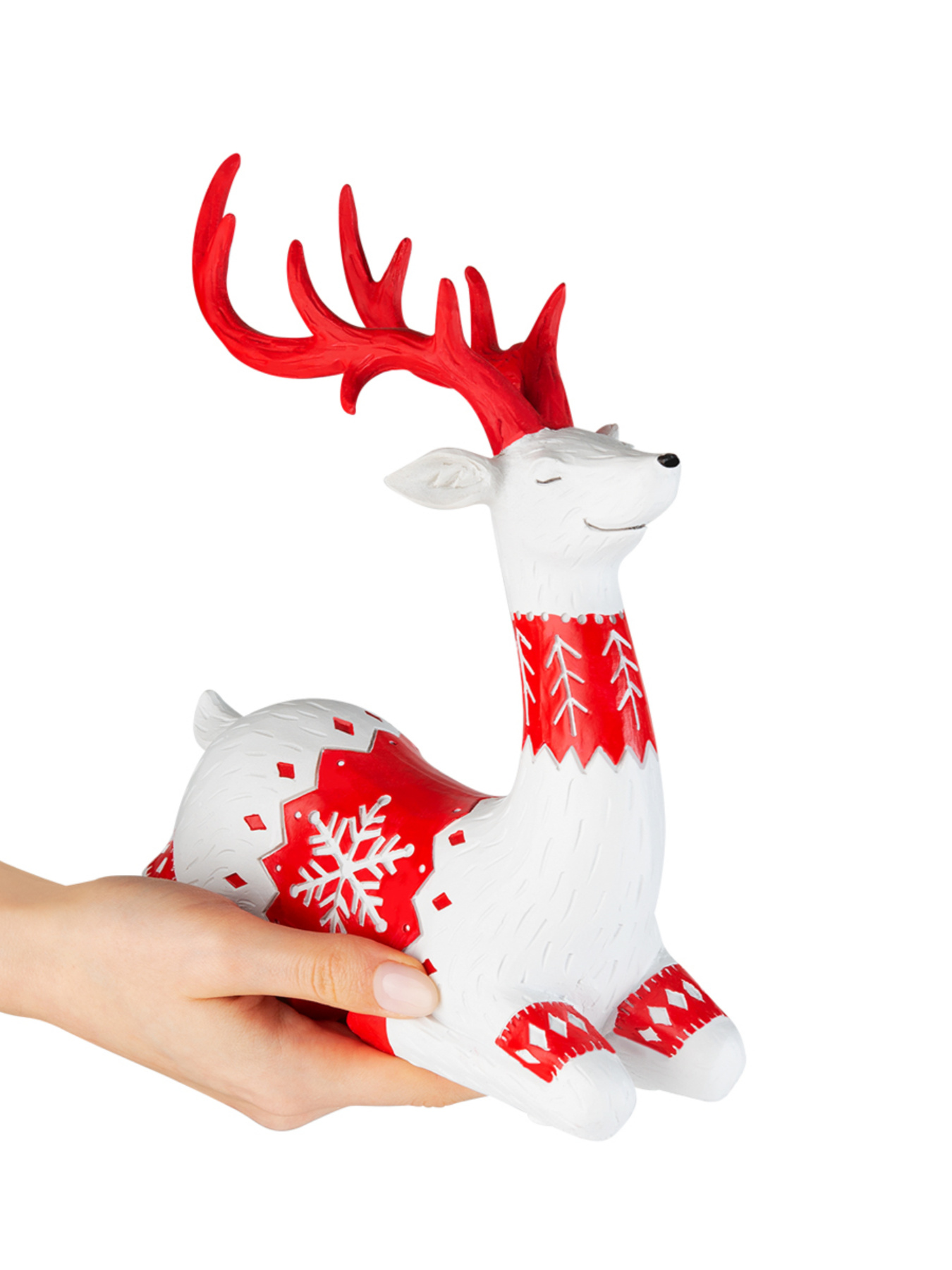 Статуэтка "Новогодний олень" MBM HOME модель DH-ST-15 RED Фото