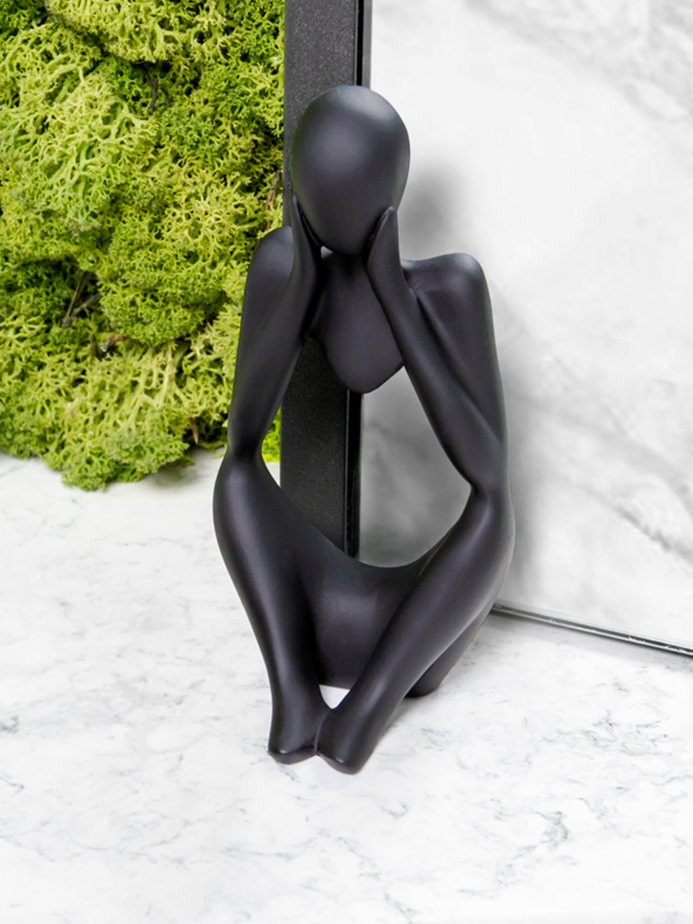 Статуетка "Мислитель" чорна MBM HOME модель DH-ST-16-2 BLACK Фото