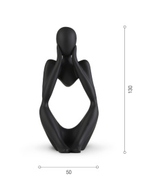 Статуетка "Мислитель" чорна MBM HOME модель DH-ST-16-2 BLACK Фото