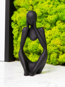 Статуетка "Мислитель" чорна MBM HOME модель DH-ST-16-2 BLACK Фото