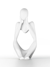 Статуэтка "Мыслитель" белая MBM HOME модель DH-ST-16-2 WHITE Фото