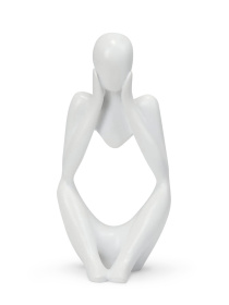 Статуэтка "Мыслитель" белая MBM HOME модель DH-ST-16-2 WHITE Фото
