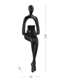 Статуэтка "Человек с книгой" черная MBM HOME модель DH-ST-26 BLACK Фото