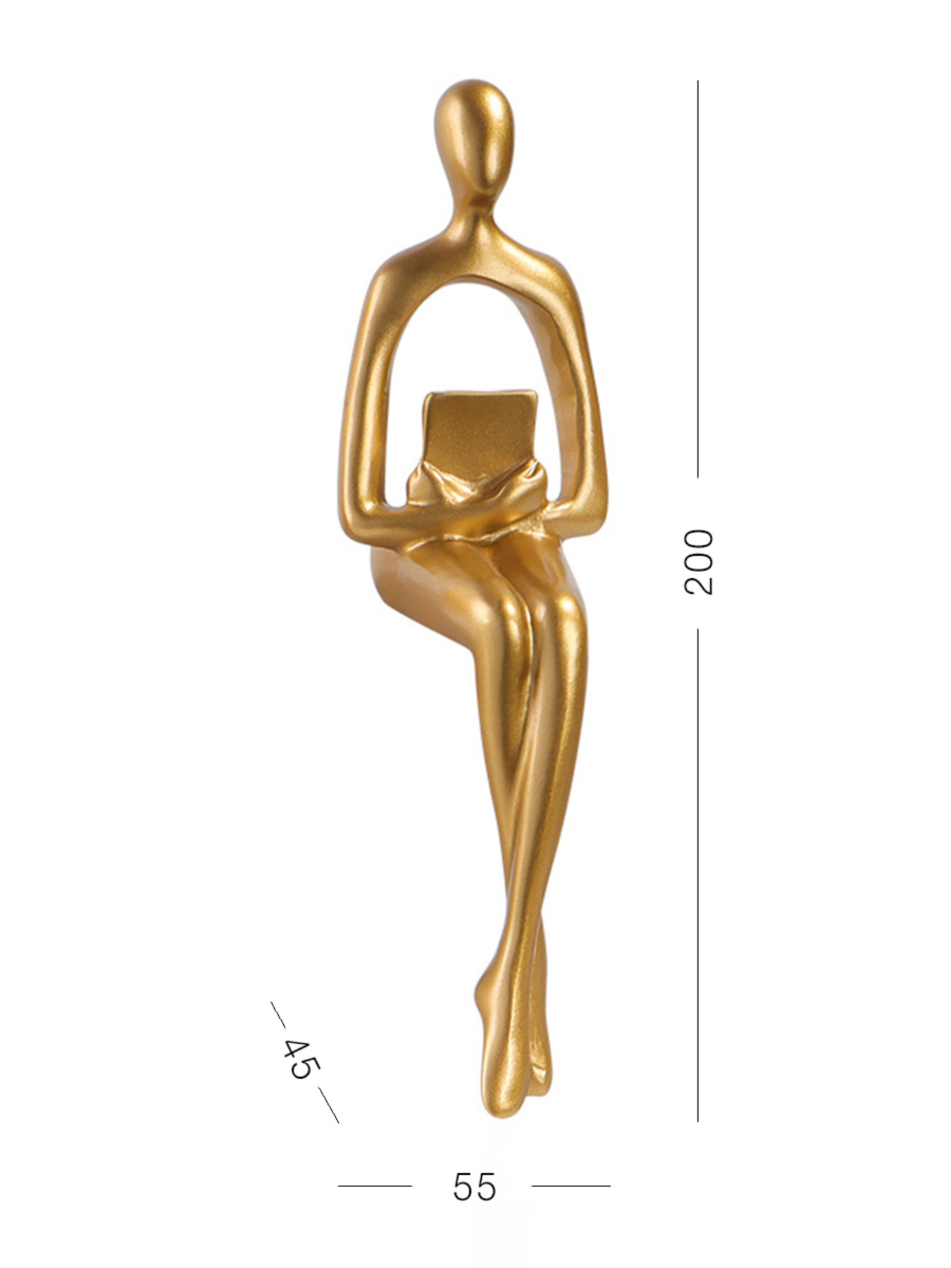 Статуэтка "Человек с книгой" золотая MBM HOME модель DH-ST-26 GOLD Статуэтка "Человек с книгой" золотая MBM HOME модель DH-ST-26 GOLD Фото