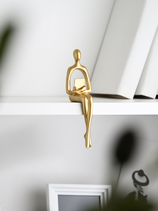 Статуэтка "Человек с книгой" золотая MBM HOME модель DH-ST-26 GOLD Фото