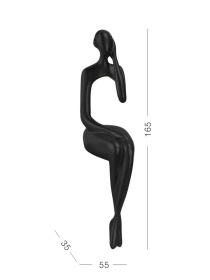 Статуэтка "Человек мыслит" черная MBM HOME модель DH-ST-27 BLACK Фото