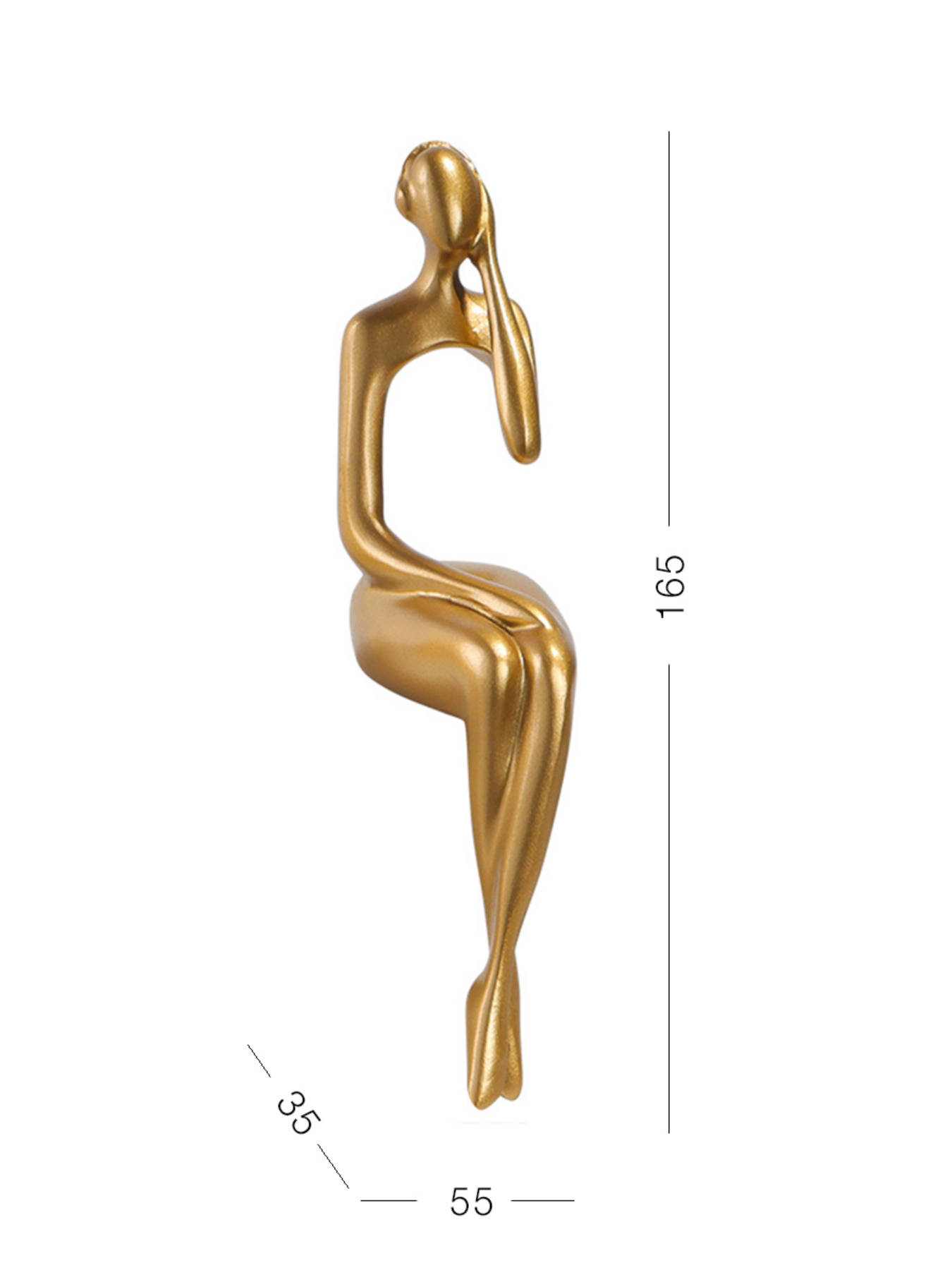 Статуэтка "Человек мыслит" золотая MBM HOME модель DH-ST-27 GOLD Статуэтка "Человек мыслит" золотая MBM HOME модель DH-ST-27 GOLD Фото