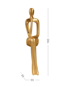 Статуэтка "Человек с мечтой" золотая MBM HOME модель DH-ST-28 GOLD Фото