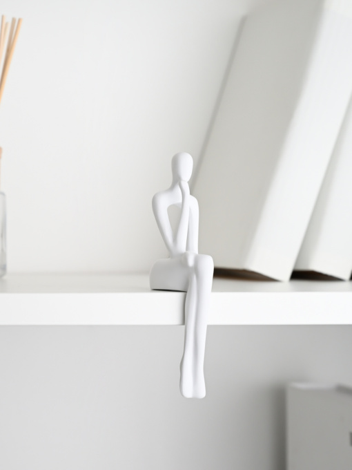 Статуэтка "Человек с мечтой" белая MBM HOME модель DH-ST-28 WHITE Фото
