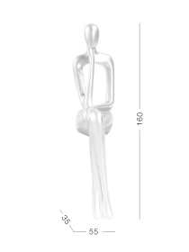 Статуэтка "Человек с мечтой" белая MBM HOME модель DH-ST-28 WHITE Фото