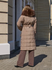 Куртки и дубленки MilaNova модель Пальто ПВ-375 кап, капучино Фото