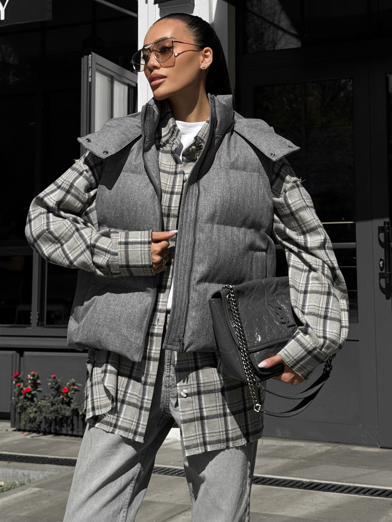 Куртки и дубленки Jadone Fashion модель Zhylet_Ark_siryy Фото