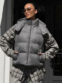 Куртки и дубленки Jadone Fashion модель Zhylet_Ark_siryy Фото
