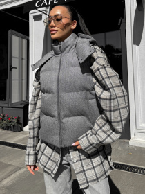 Куртки и дубленки Jadone Fashion модель Zhylet_Ark_siryy Фото