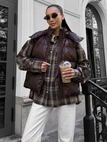 Куртки и дубленки Jadone Fashion модель Zhylet_Kul_shokol Фото