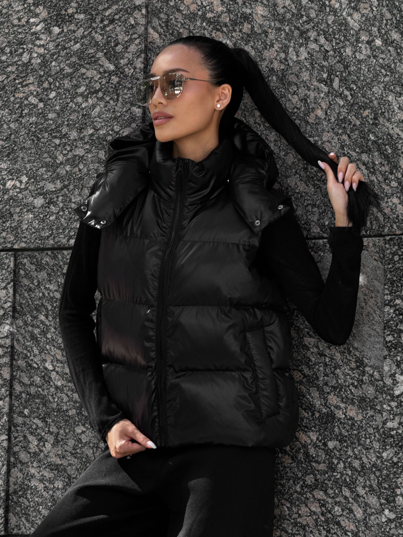 Куртки и дубленки Jadone Fashion модель Zhylet_Kul_chorne Фото