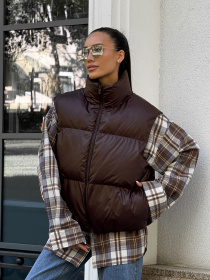 Куртки и дубленки Jadone Fashion модель Zhylet_Hat_choko Фото